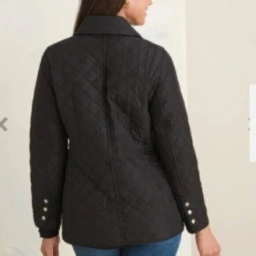 NWOT Chico's Modern Quilted Jacket - Pink